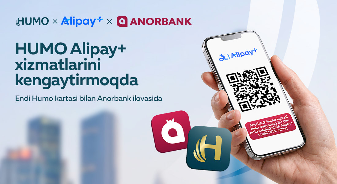 Naqd pul o‘rniga smartfon: chet elda ANORBANKdan HUMO kartasi bilan qanday to‘lash mumkin